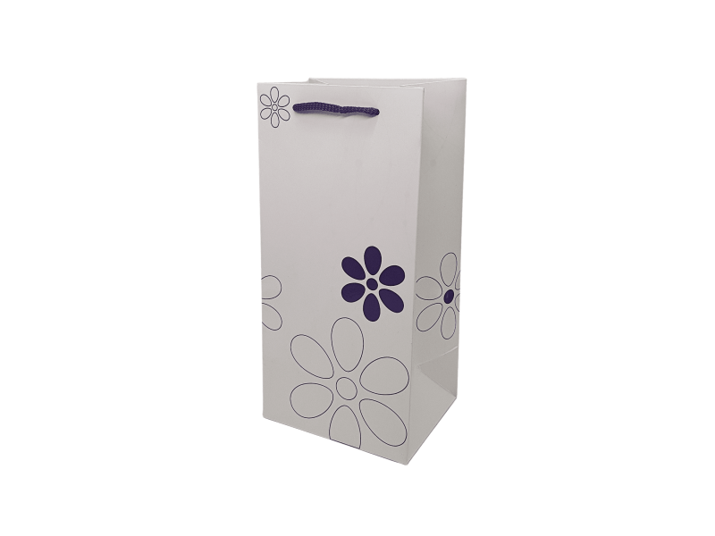 Pungă hârtie MOV PAL pentru flori (ORHIDEE) 16 x 33(H) x 13cm